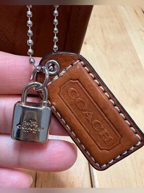 2” COACH Padlock Charm Fob Bag Charm Hang Tag Hangtag Y2K